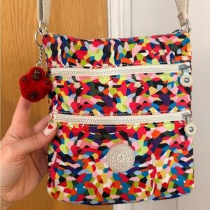 Kipling Colorful Mosaic Crossbody Bag